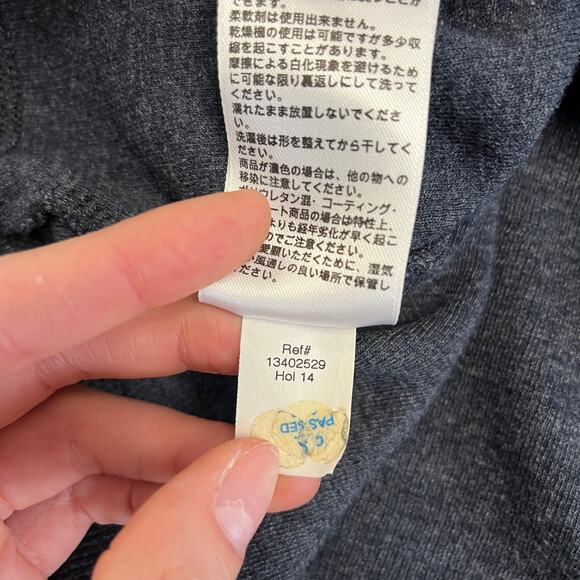 Eddie Bauer Navy‎ Blue Mens TL Quarter Zip Mock Neck Knit Sweater Preppy Office - Picture 6 of 10